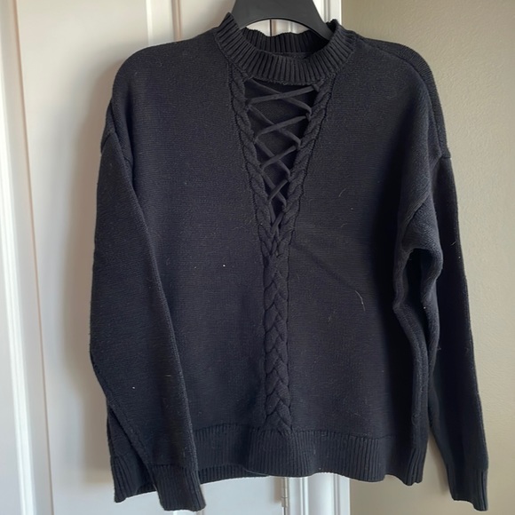 Kendall & Kylie Sweaters - Knitted Mock Neck Sweater